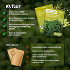 KVITER 700 Moss Curled Parsley Seeds (Petroselinum Crispum) - Curly Parsley, Rich Flavor, Cold Tolerant, Heirloom Seed Packets - Ideal Herb Seeds for Home Garden, Containers, Indoor Herb Growing