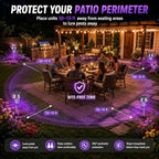 2026 4Pack Mosquito Repellent Outdoor Patio Solar Bug Zapper Outdoor Mosquito Zapper for Moths,Gnats,Flies,Small Flying Insect,Electric Fly Zapper for Backyard,Garden,Gnat Killer for Vegetable Beds