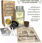 Lemon Cilantro Indoor Herb Garden Kit – Mason Jar Hydroponic Grow Kit – Windowsill Countertop Herb Planter – Grow Fresh Cilantro Indoors