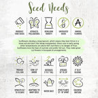 Seed Needs Sunflower Seeds for Planting The Original Crazy Blend | 1 Ounce 15+ Heirloom Varieties Open Pollinated & Untreated | Resealable Bulk Package Multicolored Blooms Flower Seeds