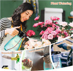 Electric Spray Bottle Plant Mister for Indoor Outdoor Plants, 0.5 Gallon Automatic Watering Can Rechargeable Battery Powered Sprayer with Adjustable Spout for Gardening, Cleaning(Green Style)