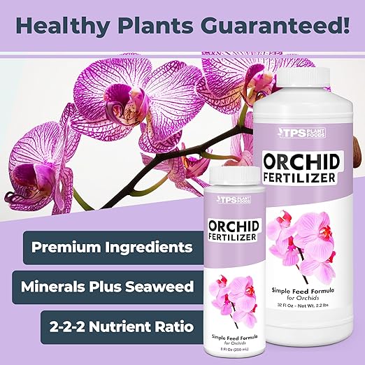 Orchid Plant Food – Liquid Fertilizer for Reblooming, Longer-Lasting Flowers & Healthy Roots, 1 Gallon
