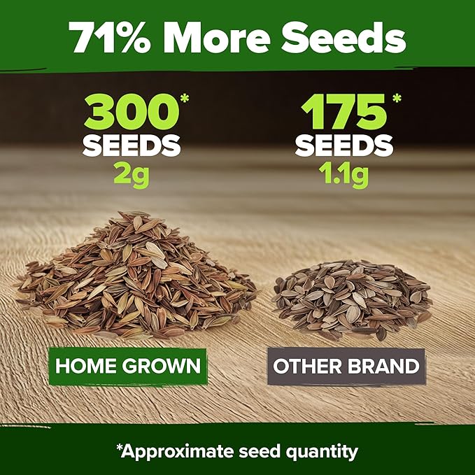 HOME GROWN Coral Zinnia Seeds (1g) – 300 Zinnia elegans Annual Flower Seeds for Planting Outdoors – Heat Tolerant Easy Summer Flowers to Plant – Herb Seed Companion for Pollinator Garden Beds for 2026