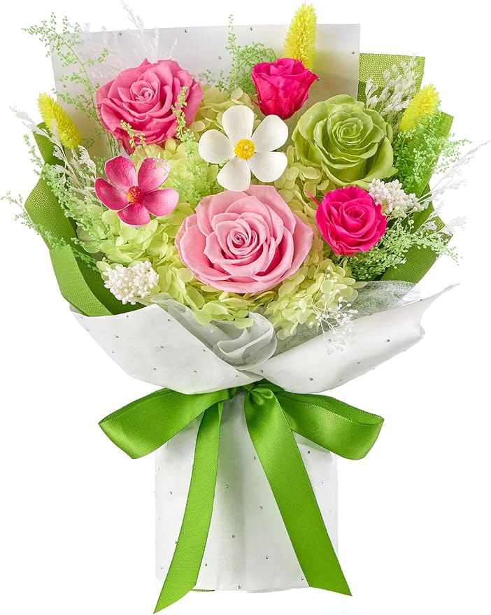 Eterfield Flowers for Delivery Prime, Mother's Day Forever Flower Bouquet, Preserved Pink Roses Birthday Gifts for Her Women Wife Mom Anniversary Valentines Day Christmas