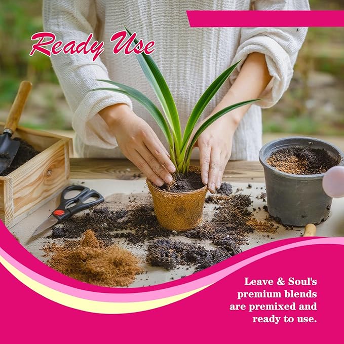 Orchid Potting Mix with Orchid Bark 4QT - New Upgraded Formula for Superior Drainage & Breathability | Premium Soil for Healthy Roots