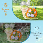 ASTRAEUS Solar Snail Statue Garden Light Figurine Outdoor Decor with 5 LED Lights Lawn Decor Statue Unique Christmas Birthdays Housewarming Gift for Patio, Balcony, Yard