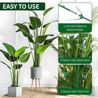 10 Pack Stackable Plant Support Stakes - Climbing Support for Indoor & Outdoor Use - Garden Accessories for Monstera, Pothos, Philodendron - Aesthetic Alternative to Moss Poles & Trellises