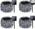 4 Pack Solar String Lights for Outside, 170 FT 480 LED Solar Twinkle Light Outdoor with 8 Modes & Memory Function, Super Long Waterproof Chrismas Lights for Xmas Tree Party Decorations (Cool White)