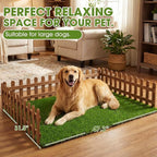 Artificial Grass Turf Grass for Dogs & Outdoor Use, Realistic Fake Lawn Grass for Patio, Garden, Balcony, Durable Turf for Indoor Outdoor Mats (47.3 x 31.5 in)