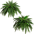 Nearly Natural 48in Artificial Boston Fern, Set of 2 - Large Hanging Fake Plant Wall Decor with 67 Fronds, Faux Fern Vines that Look Real for Home and Office Decor