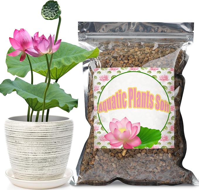 Doter Aquatic Soil for Plants - 11LBS, Clay Aquarium Soil Suitable for Small Ponds & Water Plants Like Lotus & Water Lily, Safe for Fish & Aquatic Life
