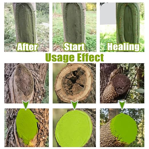 350g/800g Tree Wound Sealer & Pruning Sealer, Bonsai Cut Paste with Brush for Cut, Damaged Bark, Grafting, Ready to Use Seal for Shrub, Bonsai, Roses, Orchard, Horticulture Grade (800g/28fl.oz)