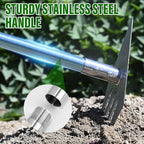 BARAYSTUS 4-in-1 Garden Hoe Tool and Weeder, 56 Inch Ergonomic Long Handle Cultivator with Sharp Stainless Steel Blade, Heavy Duty Garden Hand Tiller for Weeding, Digging, Loosening Soil,Removing Moss