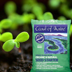 Coast of Maine Organic & Natural Sprout Island Blend Seed Starter - Seed Germination & Root Plant Cuttings w/ Composted Manure, Mycorrhizae, Worm Castings & Kelp - Enhanced Drainage (8 Qt)
