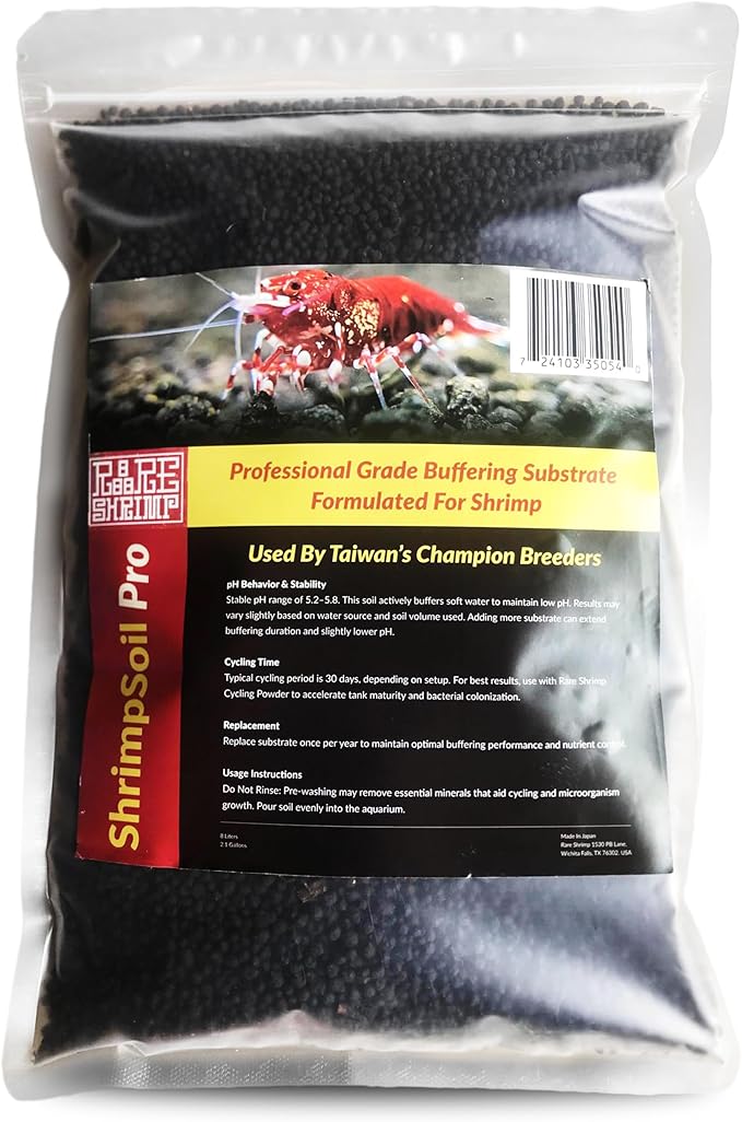 ShrimpSoil Pro - Freshwater Shrimp & Aquatic Plant Soil | Professional Buffering Substrate for Caridina & Neocaridina Shrimp | Aquarium Soil for Live Plants, Aquascapes & Aquasoil Setups (1L)