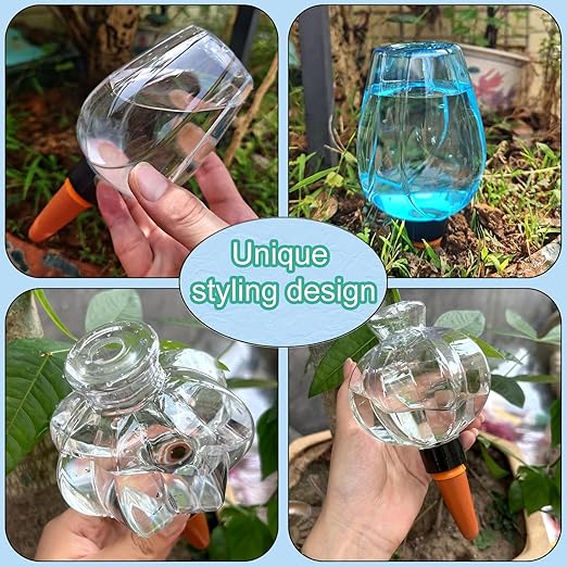 4psc Fully Automatic Plant Watering Device, Various Specifications, Potted drip Irrigation Device, Water Ball, Lazy Flower Planting, Vacation, Plant Care, Water Nail Pile Watering Equipment