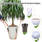 Potted Plant Mover，Plant Lifting Straps for Garden Flower Pots, Planters，Rocks, Trees，Easily Lift and Move Heavy Items Up to 250 Pounds, Large Size,Orange，Patent Pending