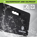 WORKPRO Extra Thick Kneeling Pad, 2-Pack, Soft NBR Foam Cushioning for Knee, Large Foam Kneeler Mat for Gardening, Bathing Baby, Exercise, Workout Supplies, 17.5 x 11 x 1.5 in, Black