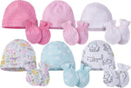 Onesies Brand Unisex Baby 12-piece Cap and Mitten Set