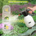 Electric Spray Bottle, 2L/0.5 Gallon Plant Sprayer, Pump Sprayer with Adjustable Nozzle, Suitable for Indoor Plant Watering, Fertilization, Gardening & Cleaning