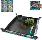Waterproof Potting Mat for Indoor Plant Transplanting and Dirt Control, Gardenig Gifts for Women, Repotting Mat Succulent Gardening Mat 29.5"x29.5"