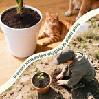 EEEKit 6 PCS Plant Pot Grids, 11.8 Inch, 15.7 Inch Indoor Potted Plant Protectors, Cuttable Plant Pot Soil Covers for Indoor and Outdoor Plants