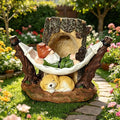 8.6" Gnome Solar Garden Decor Outdoor Statue with Light Resin Weatherproof Yard Patio Decoration Gift Idea for Mom Dad