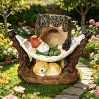 8.6" Gnome Solar Garden Decor Outdoor Statue with Light Resin Weatherproof Yard Patio Decoration Gift Idea for Mom Dad