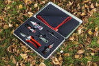 FELCO 933 Premium Pruning Kit – Includes 2, The Original Forged Aluminum Hand Pruner, Spare Blade, Sharpening Tool, Lubrication Spray & Cleaning Cloth | Swiss-Made Garden Tool Gift Set