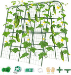 Cucumber Trellis for Raised Bed, U-Shape Garden Trellis for Climbing Plants Outdoor, Metal Arch Vegetables Trellis, Plant Support for Grape Vine Beans Squash Peas Flower