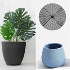 6 Pcs Plant Pot Grid Soil Protector Covers, 11.8" Cuttable Plant Protector Flower Pot Grid from Animals Cat Digging Stopper Plant Pot Cover with Stakes for Plant Gardening (6PCS Black)