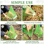 20 Pack Garden Cloches for Plants, Green Reusable Bell Plant Cover, Plastic Small Plant Seedling Protector with 40pcs Metal Stakes, Mini Greenhouse Against Sun, Frost, Snails, Birds, 7.8" x 11"