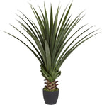 Nearly Natural 4ft Artificial Spiked Agave Plant, Faux Succulent Greenery for Indoor Decor