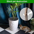 4Pcs 16Inch Plant Pot Grids -Adjustable Mesh Panel with 4 Sturdy Metal Stakes, Effective Plant Protectors from Animals for Outdoor/Indoor Garden,Durable Animal Barrier to Keep Squirrels & Pests Out