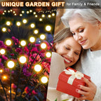 NBQQ Solar Garden Lights Outdoor, Swaying Light Waterproof Solar Lights Outdoor for Yard Pathway Patio, Swaying Lawn Decor as Gardening Gifts for Women Holiday (Warm White, 2 Pack)