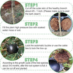 12 PCS Plant Root Growing Box, Reusable Air Layering Propagation Kit Rooting Ball Grafting Tools for Plant Propagation