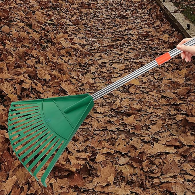 Beaupretty 2pcs Plastic Garden Rake Head Replacement for Leaf Collecting and Lawn Cleaning, Green Outdoor Tool for Gardening and Landscape Debris Removal