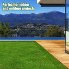 Heyroll Realistic Artificial Turf Grass, 7 FT X 54 FT Artificial Synthetic Fake Grass, 20MM Green Turf Rug Pet Dogs Lawn Mat with Drainage Holes for Indoor Outdoor Patio Garden Landscape/Custom Size