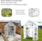 Mini Greenhouse,Greenhouses for Outdoors,Portable Walk in Green House for Garden Plants that Need Frost Protection and Away from Pests, Animals(56"x30"x76")-White