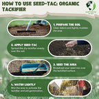 Earthwise Seed-Tac Premium Organic Tackifier – Erosion Control, Plant-Based Binder, Soil Restoration, Non-Toxic, Pet Safe – Covers Up to 5,000 sq ft, 10 lb