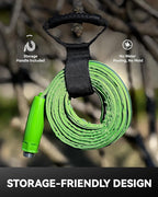 RAINPOINT Garden Hose 50FT, Up to 60% Lighter Non-Expanding Water Hose with TPE Inner Tube, Lightweight & Flexible Anti-Kink Hose, 800D Oxford Fabric, Weather-Resistant, 450PSI Burst, 3/4" Fittings
