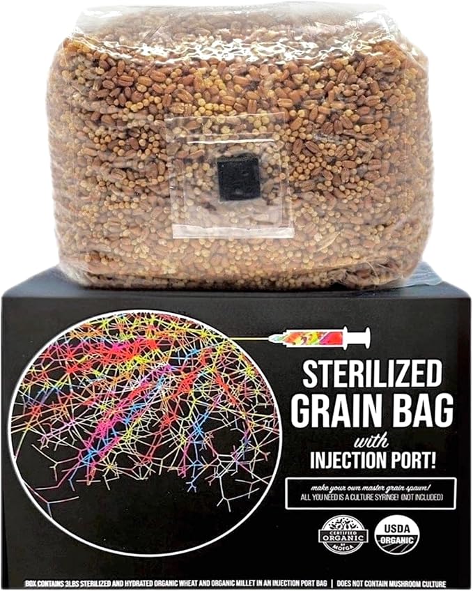 North Spore + Max Yield Bins 'Boomr Bag' Monotub Kit | Complete Dung-Loving Mushroom Grow Kit | Includes Monotub, Sterile Substrates, Coco Coir & Filters - Just Add Spores