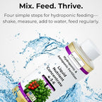 Liquid Plant Food – Hydroponics Nutrients for Indoor House Plants, Tomato, Strawberry, Lucky Bamboo, Lettuce, Vegetable Garden & Herbs – Aero Nutrients Liquid Fertilizer for All Growing Systems (8 oz)