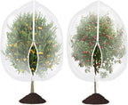 Large Garden Mesh Netting with Zipper and Drawstring,Plants Cover Protection from Anti Birds,Bugs,Cicadas,and Insects-Pest Barrier Bag for Blueberry Bushes,Tomatoes,Citrus,Fruit Tree