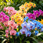 Cymbidium Flower Seeds for Planting Orchid, 100+ Mixed Color Cymbidium Seed, Perennial Plants, Non-GMO Heirloom Orchid Flowers Seeds for Home Decoration Garden Outdoor