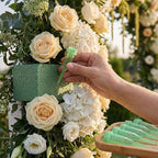 Royal Imports Floral Water Tubes with Caps – 3" Green Plastic Flower Vials for Single Stem Roses, Buds, Bouquets – Pointed Style, 1/2" Opening – 100 Pack