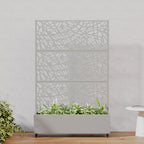 Casaphoria Metal Raised Garden Bed with Trellis and Wheels, 72"x47"x16" Planter Box for Climbing Plants, Vegetables & Vines, Features Drainage Holes and Privacy Screen, Grey-Net
