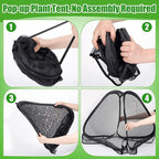 ANPHSIN Durable Plant Covers - Pop-up Fine Mesh Plant Tents with 8 Stakes, 22''x22''x23'' Garden Crop Guard Protectors Cages for Vegetables Fruits Away from Animals Birds Deer Squirrels,1 Pack