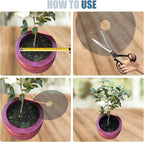4 Pcs Plant Pot Grids – Adjustable Soil Cover for Indoor/Outdoor Plant Protection – Durable Mesh Guard to Keep Animals Away from Potted Plants