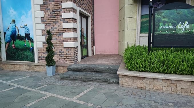 ALL SEASON GREEN 48.5'' Artificial Outdoor Plants Boxwood Topiary Spiral Front Porch Decor Tree Potted